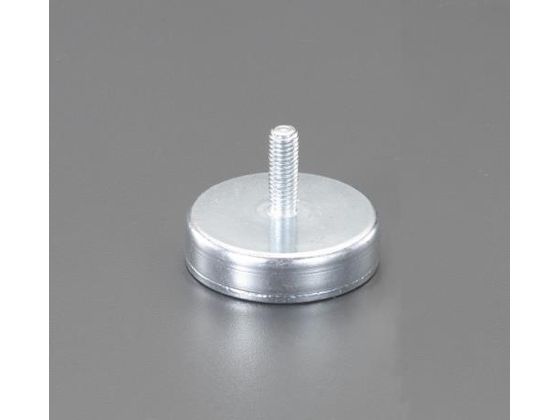 ●材質：フェライト磁石、スチール（亜鉛メッキ加工）●使用温度：１２０℃以下●吸着力：３．５ｋｇｆ●ねじサイズ：Ｍ５×１０ｍｍ●サイズ：φ２２×７ｍｍ（ねじ穴込：１７ｍｍ）●入数：１個●耐腐食性に優れた