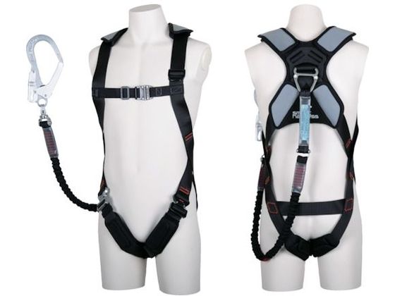 ●型番：THSM510NV93SVOTBLKMR23BX●サイズ：M ●色：黒 ●腿バックル：ワンタッチ ●ベルト幅（mm）：45 ●フック口開き（mm）：50 ●ランヤード種類：ノビロン ●最大使用