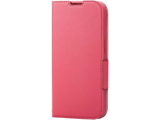 ●対応機種：ｉＰｈｏｎｅ１４Ｐｒｏ●セット内容：ケース本体×１●材質：ケース本体／合成皮革、ＴＰＵ（熱可塑性ポリウレタン）●カラー：ディープピンク●ワイヤレス充電器対応：○スリムながらしっかりとフラッ