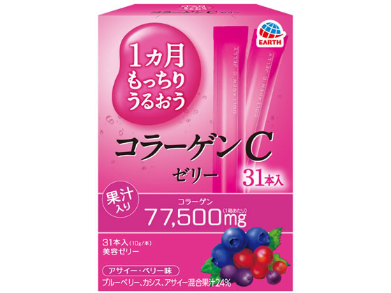 アース製薬 1カ月もっちりうるおうコラーゲンCゼリー 31本 通販
