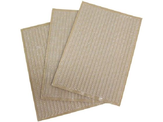 ●型番：TSH-14203IT●入数：3枚●色：クリア ●幅（mm）：140 ●長さ（m）：0．2 ●タイプ：糸入り ●厚さ（mm）：0．52●トラックシート、テント倉庫などの破れ補修●基材：ポリエス