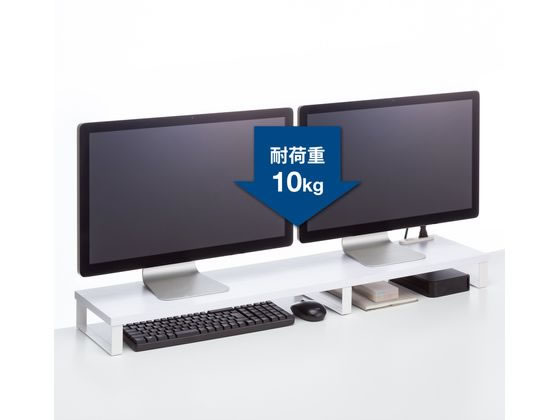 パソコンデスク 幅140 モニター台・LED・コンセント・引き出し付 ホワイト Amazon | サンワダイレクト パソコンデスク 幅140×奥行70cm