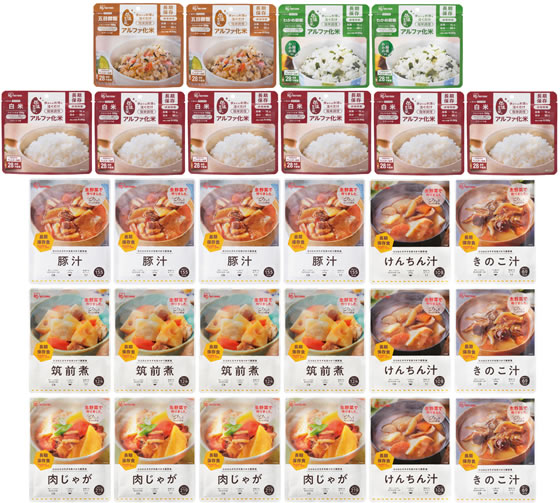 週末限定価格！非常食 3日分シリーズごはんとおかずセット日本製 アイリスオーヤマ アイリスオーヤマ 防災食 3日分 ごはんとおかずセット 312077 通販