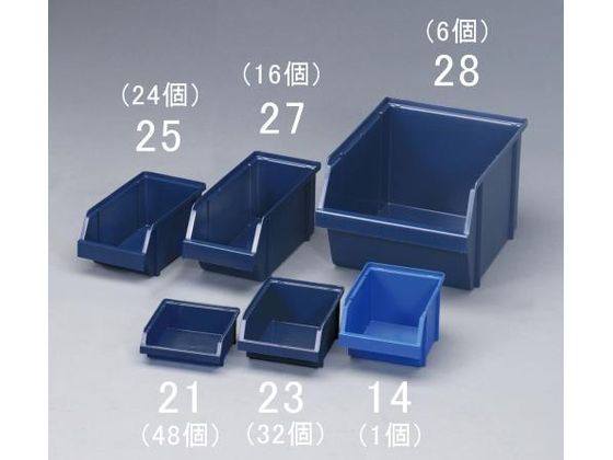 ●材質：ポリプロピレン●積み重ね可能●カラー：ダークブルー●サイズ（ｍｍ）：１２５×１３３×５０（Ｈ）●入数：４８個