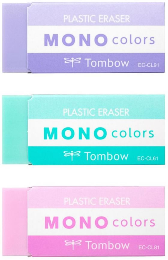 トンボ鉛筆 消しゴム モノカラーズ 色込み3個パック JCE-311X 通販