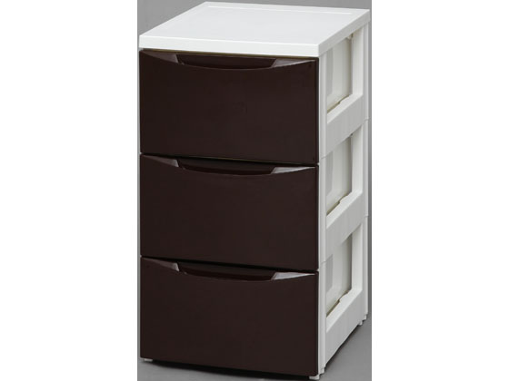 アイリスオーヤマ カラーコーディネートチェスト スリム 3段 ホワイト