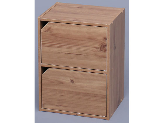 アイリスオーヤマ モジュールボックス扉付 ナチュラル MDB-2D 通販