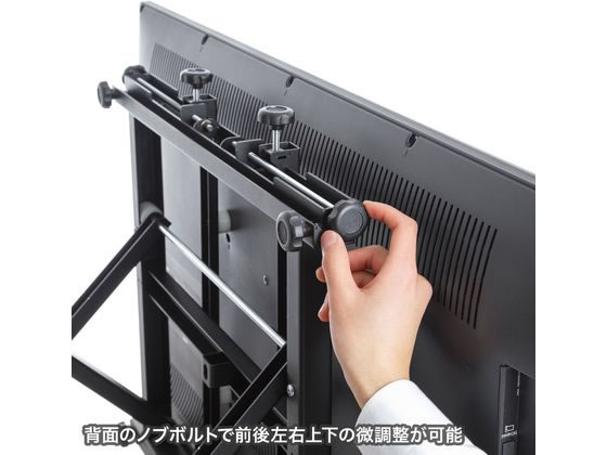 サンワサプライ プッシュ式壁掛け金具32～65型対応 CR-PLKG16BK 通販