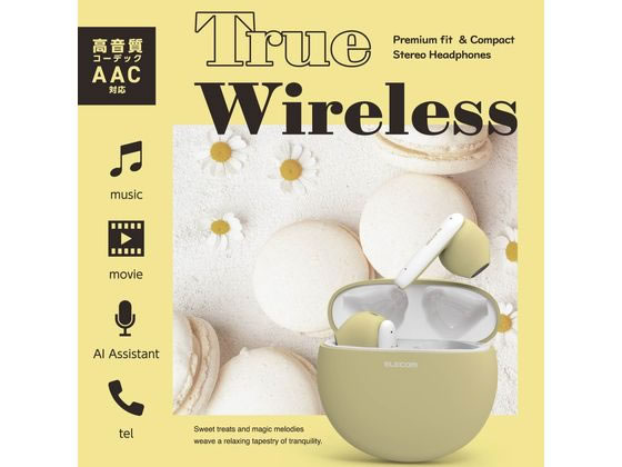 エレコム Bluetoothイヤホン セミオープン マカロンイエロー LBT エレコム Bluetoothイヤホン セミオープン マカロンイエロー LBT