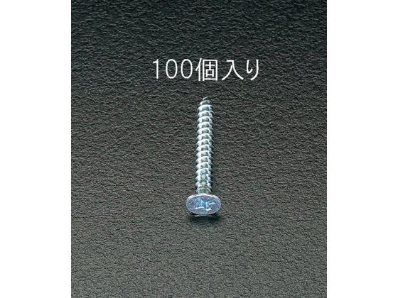 ●材質：鉄（ユニクロメッキ）●頭形状：（＋）皿頭●サイズ：Ｍ４×２５ｍｍ●入数：１００個●総重量：約１７７ｇ