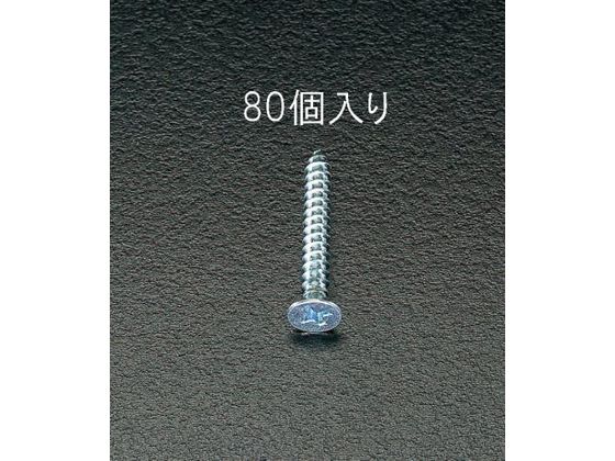 ●材質：鉄（ユニクロメッキ）●頭形状：（＋）皿頭●サイズ：Ｍ４×３０ｍｍ●入数：８０個●総重量：約１６９ｇ