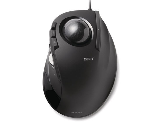 エレコム 有線トラックボールマウス 8ボタンチルト ブラック M
