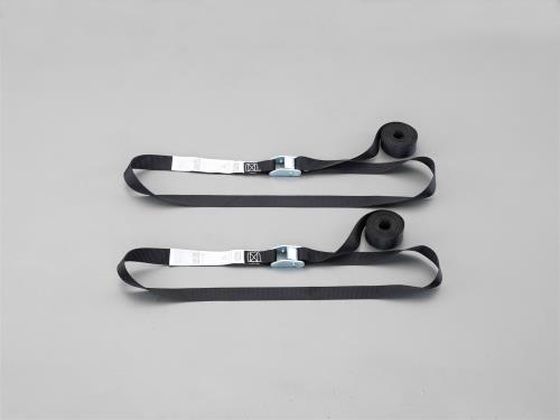 ●使用荷重：９０ｋｇ●ベルトの長さ：４．０ｍ●バックル長さ：約５ｃｍ●ベルト幅：２５ｍｍ●ベルト材質：ポリエステル●重量：約２２０ｇ（２本）●色：黒●入数：２本