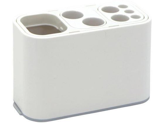 ●サイズ：１２５×５５×７５ｍｍ●材質：本体・パーツ／ＡＳ樹脂、枠／ポリプロピレン、底／ＥＶＡ樹脂【使用上の注意】・スタンド式の歯磨きチューブは非対応です。