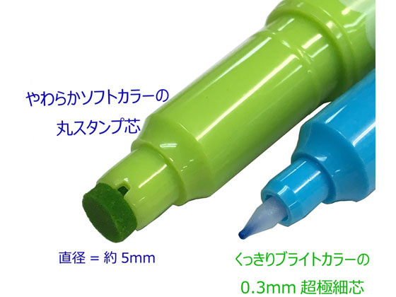 トンボ鉛筆 水性サインペン プレイカラードット 12色パック GCE-011 