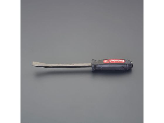 ●ハンマーヘッドの為叩けます。●ゴム製グリップ●材質：スチール（黒色酸化）●全長：３００ｍｍ●先端幅：１６ｍｍ●四角軸：９．５ｍｍ●ハンドルのエンドキャップまで軸が貫き、頑強な構造です。