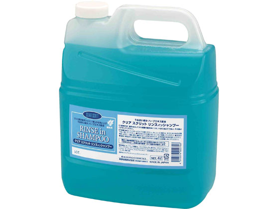 熊野油脂 クリアスクリット リンスインシャンプー 4L (4個) 通販