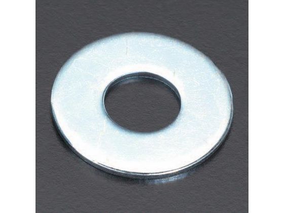 ●種類：平ワッシャー●サイズ：Ｗ３／８"●材質：鉄（ユニクロメッキ）●入数：１００個