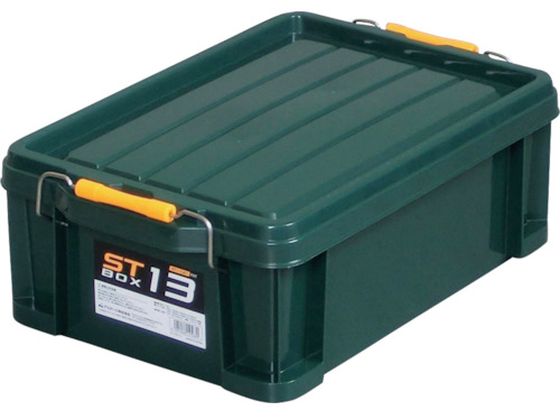 ●型番：ST-13DGL●色：ダークグリーン ●外形寸法（mm）間口：295 ●外形寸法（mm）奥行：443 ●外形寸法（mm）高さ：159 ●有効内寸（mm）間口：245 ●有効内寸（mm）奥行：3