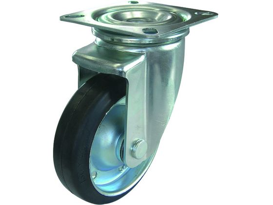 ●型番：TYPMS-130WE●タイプ：自在 ●取付ピッチX×Y（mm）：100×56 ●取付穴径P（mm）：11 ●車輪径D（mm）：130 ●許容荷重（kgf）：163．2 ●取付高H（mm）：1