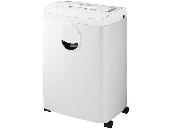 ●本体サイズ：（Ｗ）３５０×（Ｄ）２５０×（Ｈ）５３５ｍｍ●ゴミ箱：１８Ｌ●カット方式：マイクロクロスカット（２×１２ｍｍ）●最大細断枚数：９枚●メディア細断：ＣＤ／ＤＶＤ／カード●ステープル針：１０