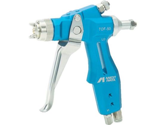 ●型番：TOF-50-032P●ノズル径（mm）：0．3 ●空気使用量（L／min）：50 ●所要圧縮機（kW）：2．2 ●パターン開き（mm）：90 ●霧化段階：高微粒●圧送式 ●液剤ホース取付口：
