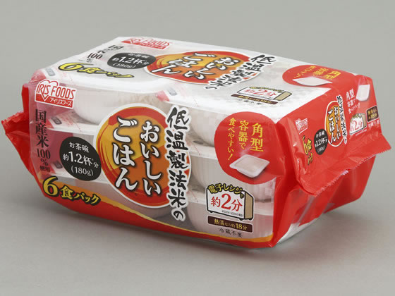 アイリスオーヤマ 低温製法米のおいしいごはん国産米180g×6食 通販