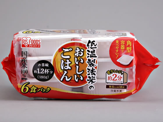 アイリスオーヤマ 低温製法米のおいしいごはん国産米180g×6食 通販