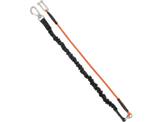 ●型番：AZ-SZZSOR●最大長さ（mm）：1300 ●自然長（mm）：800 ●色：オレンジ●最大使用荷重：3kg●伸縮ロープ芯材：スチール ●工具接続ロープ芯材：スチール●安全性確保のため、指定