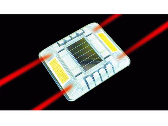 ●型番：LE-260R●色：赤 ●幅（mm）：100 ●高さ（mm）：18 ●LED数（個）：4 ●反射部カラー：黄 ●長さ（mm）：120●点滅回数：180回±20／分 ●電源：ソーラー式 ●蓄電池