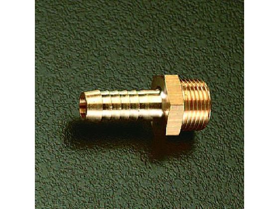 ●３７°内テーパー付●ねじ径：Ｇ（ＰＦ）１／４"●適合ホース内径：１／４"（６ｍｍ）●材質：真鍮●最高使用圧力：１．２ＭＰａ●入数：１個