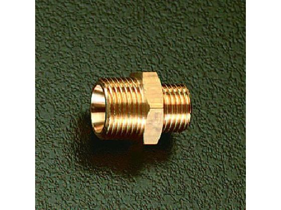 ●３７°内テーパー付●材質：真鍮●ねじ径：Ｇ（ＰＦ）１／４"×Ｇ（ＰＦ）１／２"●入数：１個●使用圧力：１．２ＭＰａ