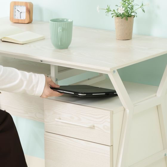 不二貿易 デスク クレバー ホワイト 通販【フォレストウェイ】