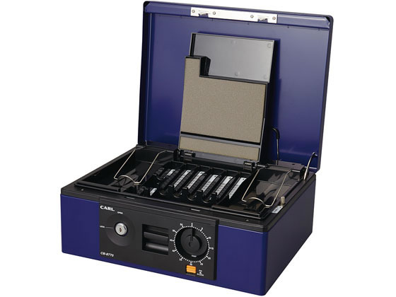 カール事務器 手提げ金庫 ブルー A4サイズ CB-8770 通販