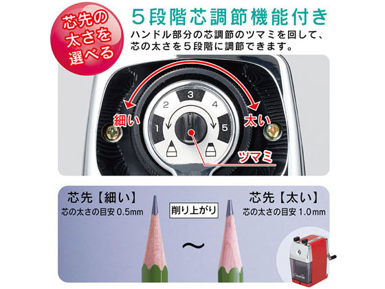 カール事務器 鉛筆削り カスタム ブラック CC-2000-K 通販【フォレスト