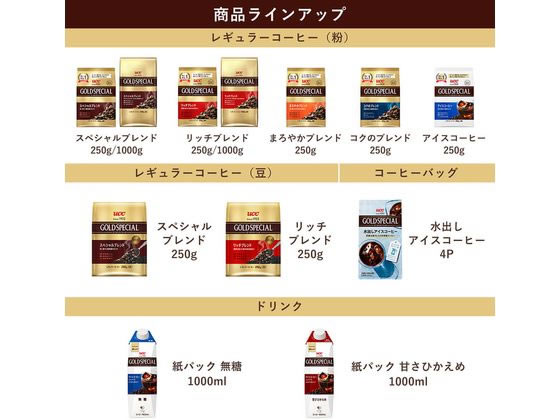 UCC ゴールドスペシャル　スペシャルブレンド　レギュラーコーヒー250g（粉） Amazon | UCC ゴールドスペシャル リッチブレンド 250g | UCC