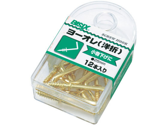 ●寸法：全長３７ｍｍ、線径２．８ｍｍ●材質：鉄線、真鍮メッキ●包装：収納便利なＰＳケース（フック式）●入数：約１２本●色：ゴールド●注文単位：１箱（１２本入×５個）