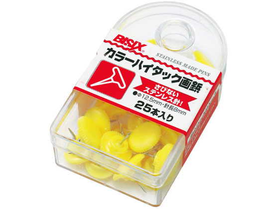 ミツヤ カラーハイタック画鋲 黄 25本×5 BX1-6-YL | Forestway【通販 