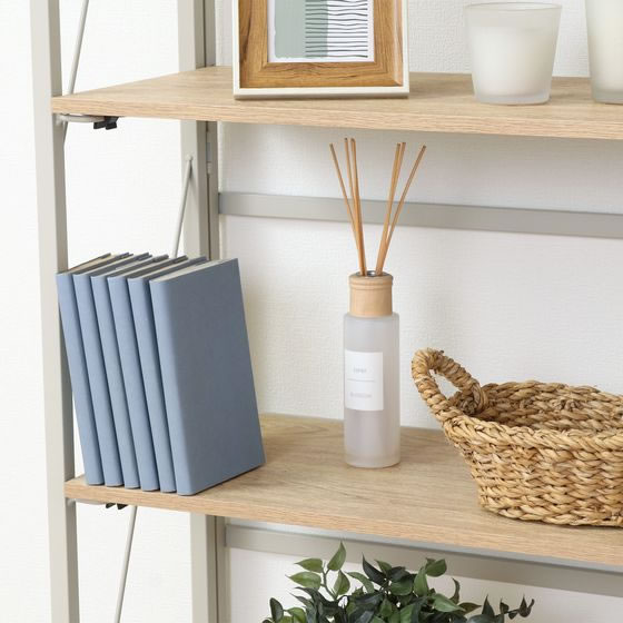 不二貿易 折りたたみシェルフ アロン5段 ナチュラル 通販【フォレスト