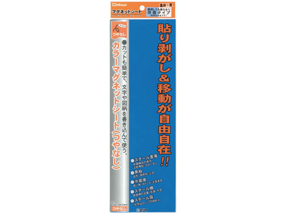 ●寸法：３００×１００ｍｍ●材質：ゴム磁石、ＰＶＣ材●包装：フックのできるＰＰ袋入り●包装：●入数：１枚●色：青●注文単位：１箱（１枚入×１０個）