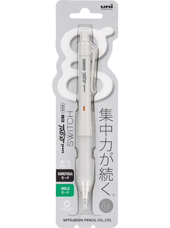 三菱鉛筆 ユニ アルファゲル スイッチ 0.5mm グレー M51009GG1P.23