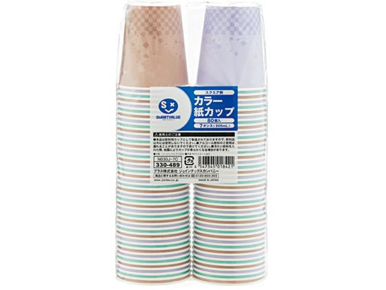 ●入数：８０個●容量：２０５mL●カップ寸法（口径）：７２．６ｍｍ●カップ寸法（高）：７９．３ｍｍ●色：３色アソート●材質：バージンパルプ（内面ポリエチレンラミネート加工）●ＪＯＩＮＴＥＸオリジナル●