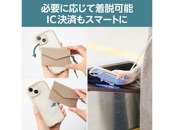 ベージュ スマホショルダーストラップ ポケット付き 楽天市場】スマホショルダー ストラップ スマホケース Galaxy