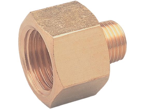 ●型番：NF-1064●接続口径D1：R3／4 ●接続口径D2：Rc1／2 ●六角対辺（mm）：28 ●使用流体：水・空気・油 ●ねじ：R3／4×Rc1／2 ●寸法（mm）B：28 ●寸法（mm）A：