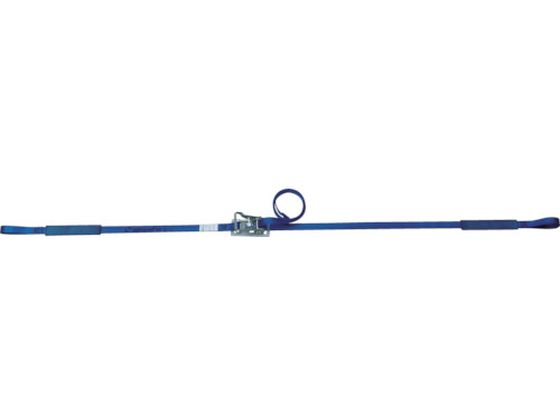●型番：R2LP17●最大使用荷重（t）：0．33 ●色：ブルー ●ベルト長さ（m）巻取側：7 ●ベルト長さ（m）固定側：1 ●ベルト寸法（mm）幅×厚さ：25×2．0●コーナープロテクター付 ●バッ