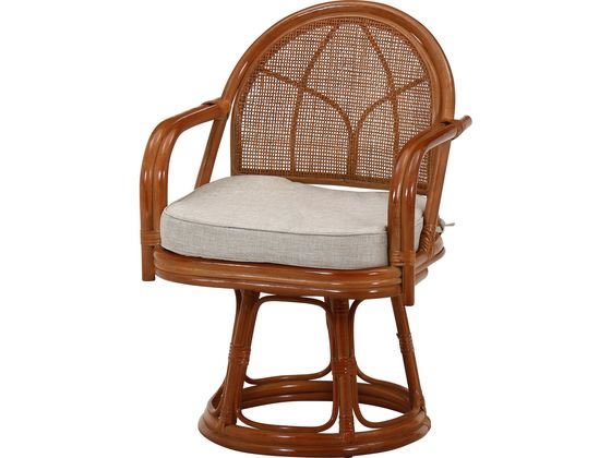 不二貿易 ラタン 回転チェア ハイ LBR-KD 通販【フォレストウェイ】