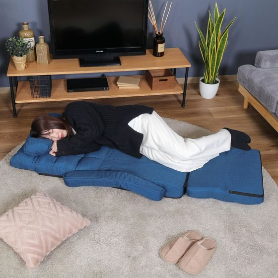 【新品・送料無料】【完成品】4WAY座椅子 0212 ネイビー 不二貿易 4WAY座椅子 212 ネイビー 通販【フォレストウェイ】