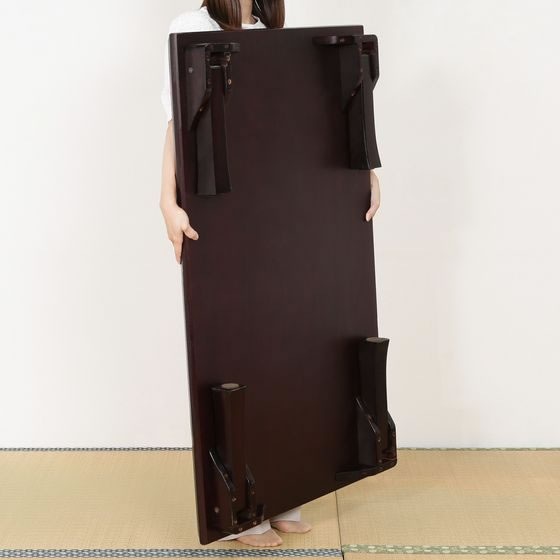 不二貿易 折脚和風座卓 TLM-12075 紫檀色 通販【フォレストウェイ】