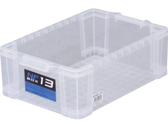 ●型番：NF-13CR●色：クリア ●容量（L）：13 ●外形寸法（mm）間口：287 ●外形寸法（mm）奥行：435 ●外形寸法（mm）高さ：145 ●有効内寸（mm）間口：245 ●有効内寸（mm