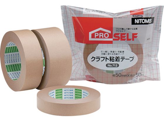 ●型番：J4030●色：ダンボール ●幅（mm）：50 ●長さ（m）：50 ●厚さ（mm）：0．15●粘着力：3．08N／10mm ●引張強度：62N／10mm ●手で切断可能●基材：クラフト紙 ●粘